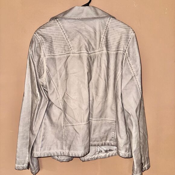 Bagatelle Women's Tan Faux Leather Motorcycle Jacket - XL - Picture 8 of 8